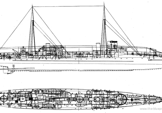 Корабль NMF Escopete (Destroyer) (1916) - чертежи, габариты, рисунки