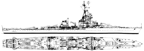 Cruiser NMF Georges Leygues (Light Cruiser) (1943) - drawings, dimensions, pictures