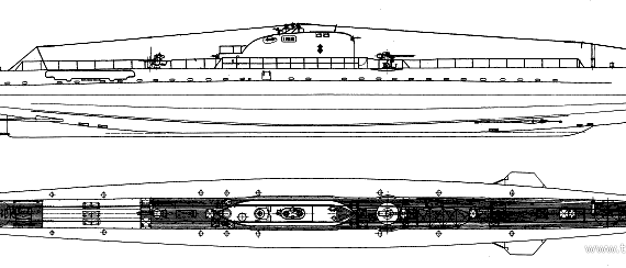 Корабль NMF Iris (Submarine) (1941) - чертежи, габариты, рисунки