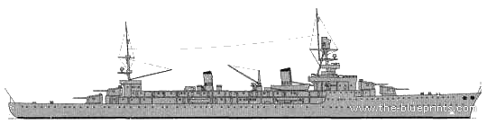 Корабль NMF Jeanne d'Arc (Light Cruiser) (1939) - чертежи, габариты, рисунки