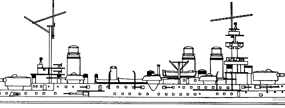 NMF Liberte (Battleship) (1908) - drawings, dimensions, pictures