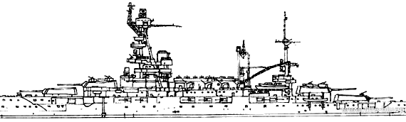 Корабль NMF Lorraine (Battleship) (1945) - чертежи, габариты, рисунки