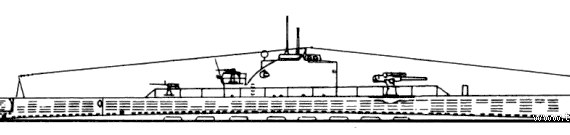 Корабль NMF Saphir (Submarine) (1942) - чертежи, габариты, рисунки