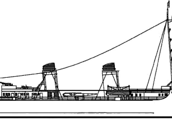 Эсминец NMF Tigre 1948 (Destroyer) - чертежи, габариты, рисунки