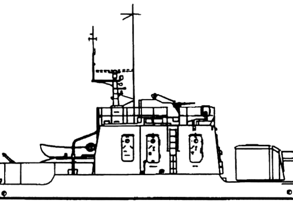 Корабль NMS VB-76 Patrol Boat - чертежи, габариты, рисунки