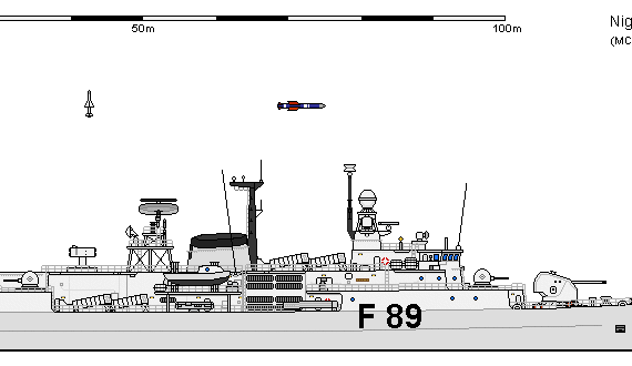 Корабль Ni FF Meko 360 ARADU - чертежи, габариты, рисунки