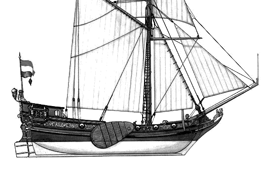 Ship NidJahta (1674) - drawings, dimensions, pictures