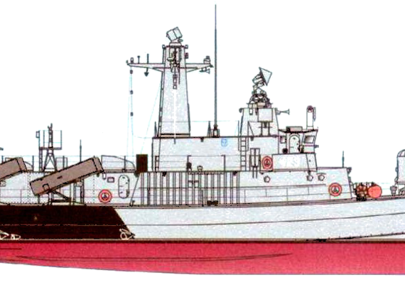 Корабль ORP Orkan (Missile Boat) (1992) - чертежи, габариты, рисунки