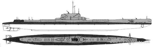 ORP Orzel (Submarine) - drawings, dimensions, figures