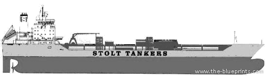 Корабль Oil Tanker Products carrier - чертежи, габариты, рисунки
