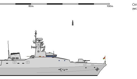 Ship Om OPV VT 96m KHAREEF - drawings, dimensions, figures
