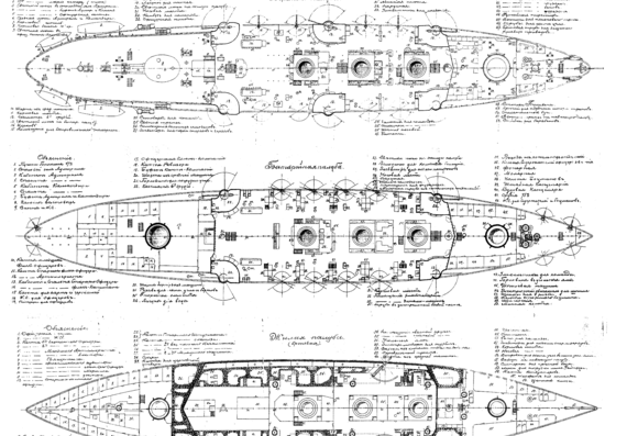 Корабль Oslyabya (Battleship) (1905) - чертежи, габариты, рисунки