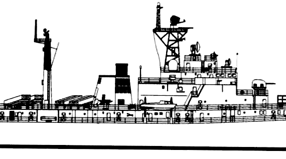 Эсминец PLAN Qingdao (Destroyer) - чертежи, габариты, рисунки