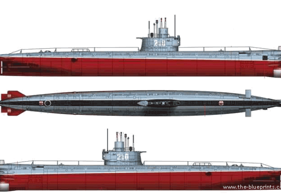 Ship PLAN Type 033 (Submarine) - drawings, dimensions, figures