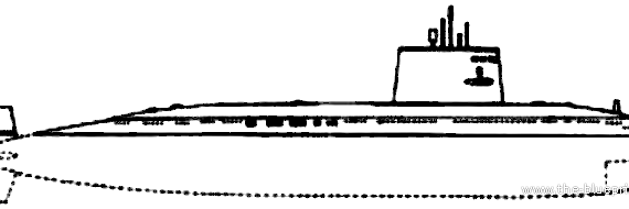 Submarine PLAN Yuan class Type 041 Submarine - drawings, dimensions, figures