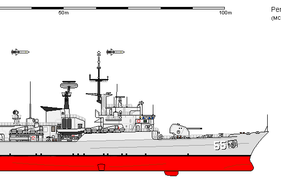 Корабль Pe FF Lupo II AGUIRRE - чертежи, габариты, рисунки