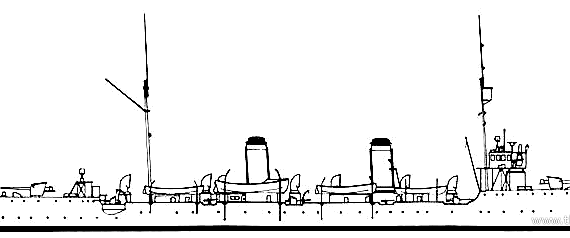 Корабль Peru - Almirante Grau (Cruiser) (1907) - чертежи, габариты, рисунки