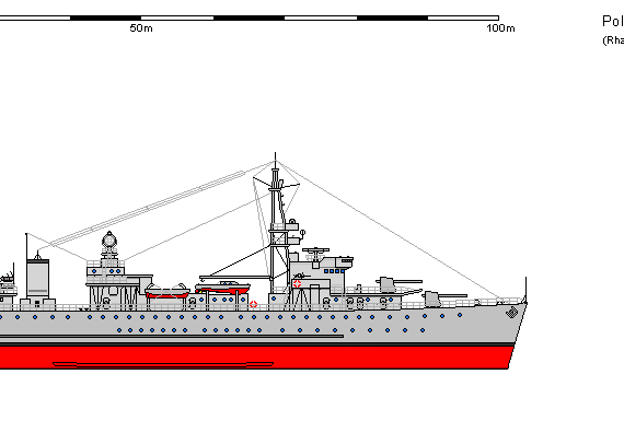Ship Pol MLS Gryf - drawings, dimensions, figures