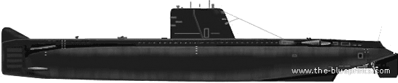 Корабль Portugal S164 Albacora Daphne class - чертежи, габариты, рисунки
