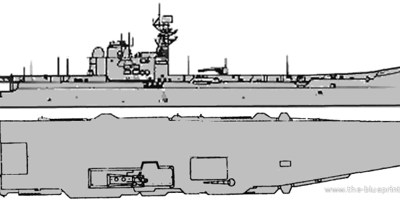 Aircraft carrier Principe de Asturias (Spain) - drawings, dimensions, pictures