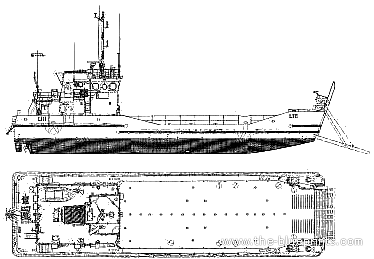 Корабль RCTV Arezzo L111 (Landing Ship) (1994) - чертежи, габариты, рисунки