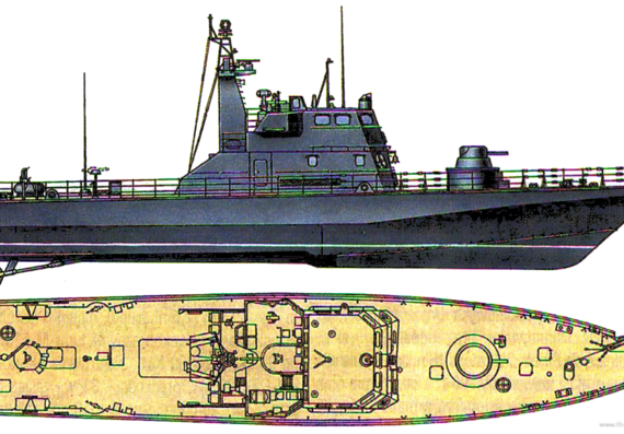 Ship RFS Mirage-class (project 14310 Patrol Boat) - drawings, dimensions, figures