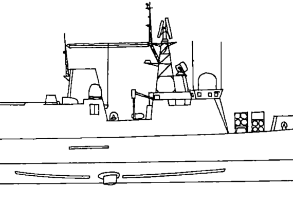 Корабль RFS Project 1244.1 Novik-class (Frigate) - чертежи, габариты, рисунки