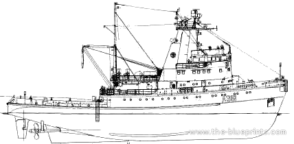 Корабль RMAS Roysterer A361 (Support Ship) (1988) - чертежи, габариты, рисунки