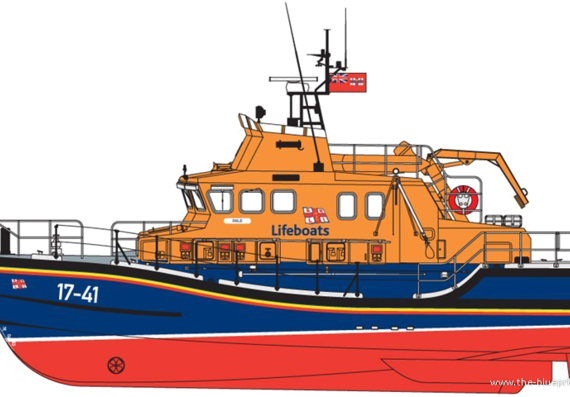 Корабль RNLI Severn Class Lifeboat - чертежи, габариты, рисунки