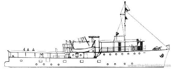 Корабль RNN Fakfak (minesweeper) Netherlands (1941) - чертежи, габариты, рисунки