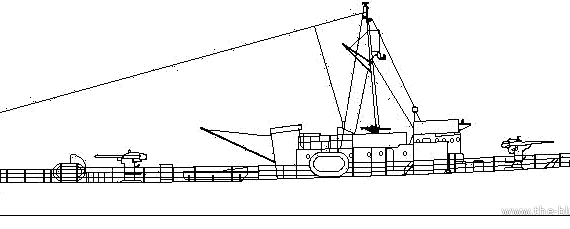 Корабль RNN Queen Wilhelmina (Patrol Boat) Netherlands (1942) - чертежи, габариты, рисунки