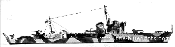 Корабль RN Aliseo (Frigate) (1942) - чертежи, габариты, рисунки