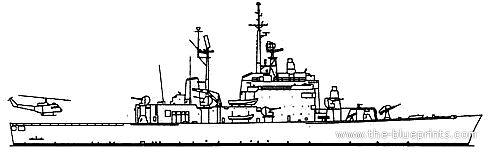 Корабль RN Andrea Doria (Destroyer) - чертежи, габариты, рисунки