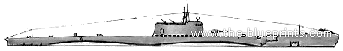Корабль RN Balilla (Submarine) (1940) - чертежи, габариты, рисунки