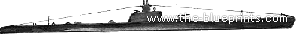 Корабль RN Baracca (Submarine) (1940) - чертежи, габариты, рисунки