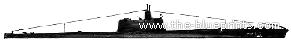 Корабль RN Brin (Submarine) (1940) - чертежи, габариты, рисунки