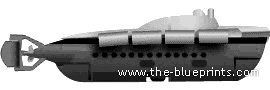 Ship RN CA2 Bordeaux (Submarine) (1942) - drawings, dimensions, pictures