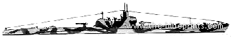 Корабль RN Calvi (Submarine) (1942) - чертежи, габариты, рисунки
