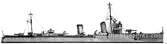 Корабль RN Curtatone (Frigate) (1941) - чертежи, габариты, рисунки