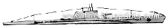 Ship RN Durbo (Submarine) (1940) - drawings, dimensions, pictures