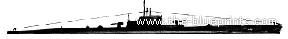 Ship RN Galileo Ferraris (Submarine) (1942) - drawings, dimensions, pictures