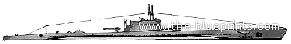 Корабль RN Glauco (Submarine) (1941) - чертежи, габариты, рисунки