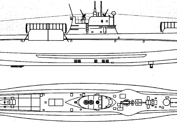 Submarine RN Gondar 1939 (Submarine) - drawings, dimensions, pictures