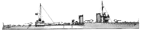 Корабль RN Leone (Destroyer) (1938) - чертежи, габариты, рисунки