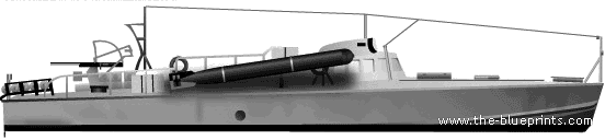 Корабль RN MAS-526 (Torpedo Boat) (1938) - чертежи, габариты, рисунки