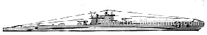 Ship RN Marcello (Submarine) (1941) - drawings, dimensions, pictures