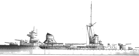 Ship RN Muzio Attendolo (Light Cruiser) (1935) - drawings, dimensions, pictures