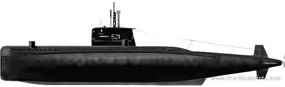 Боевой корабль RN Nazario Sauro S521 - чертежи, габариты, рисунки