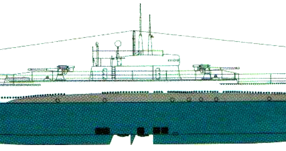 Подводная лодка RN Pietro Micca (Submarine) - чертежи, габариты, рисунки