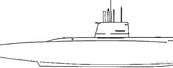 Подводная лодка RN Primo Longobardo S524 - чертежи, габариты, рисунки